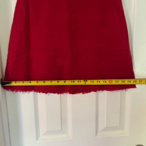 Reformation Fifi Linen Mini Skirt in Red - Picture 8 of 10